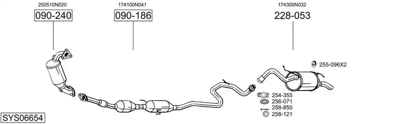 BOSAL SYS06654