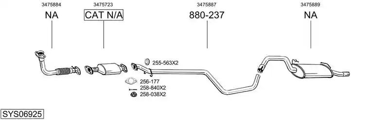 BOSAL SYS06925