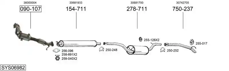 BOSAL SYS06982