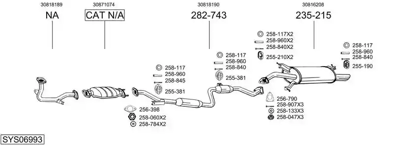 BOSAL SYS06993