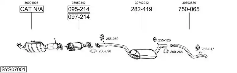BOSAL SYS07001