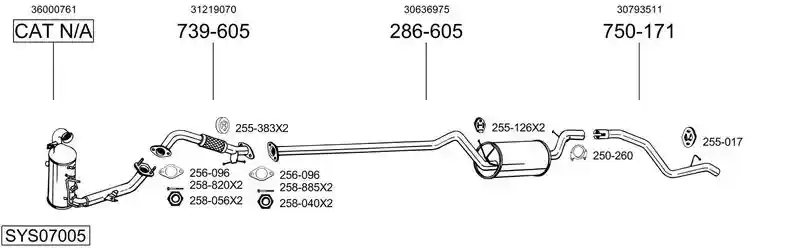 BOSAL SYS07005