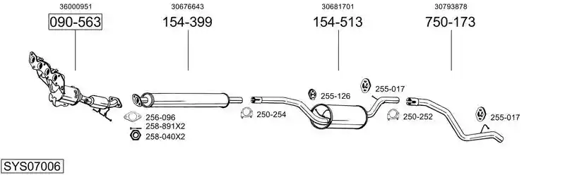BOSAL SYS07006