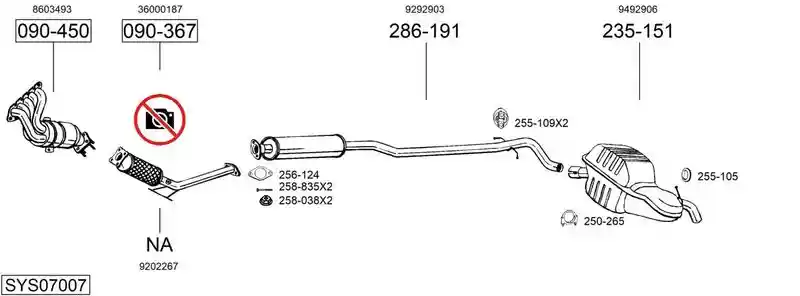 BOSAL SYS07007