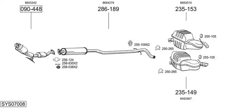 BOSAL SYS07008