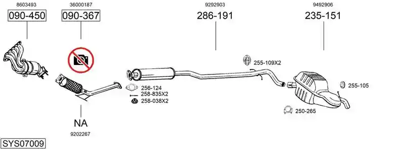 BOSAL SYS07009