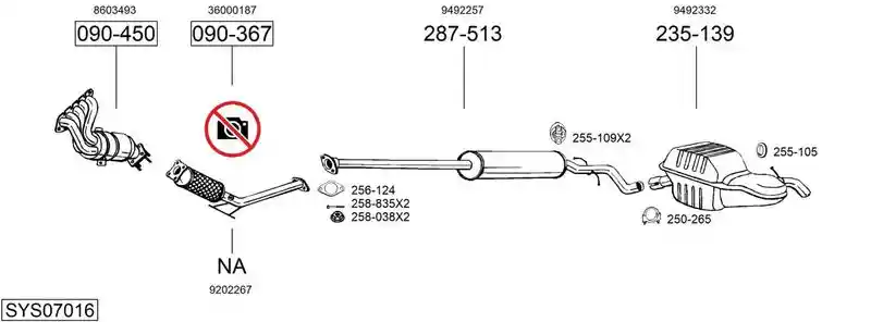 BOSAL SYS07016