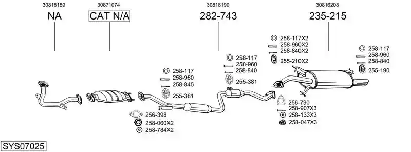 BOSAL SYS07025