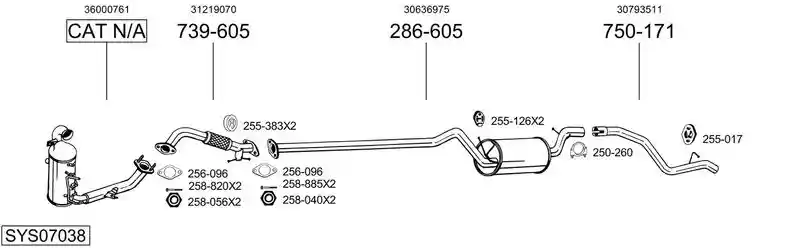 BOSAL SYS07038