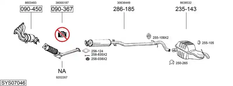BOSAL SYS07046