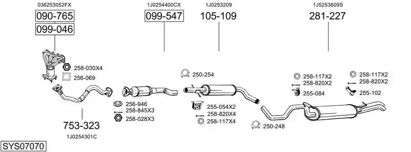 BOSAL SYS07070