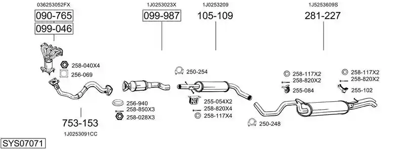 BOSAL SYS07071