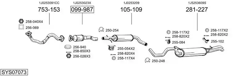 BOSAL SYS07073