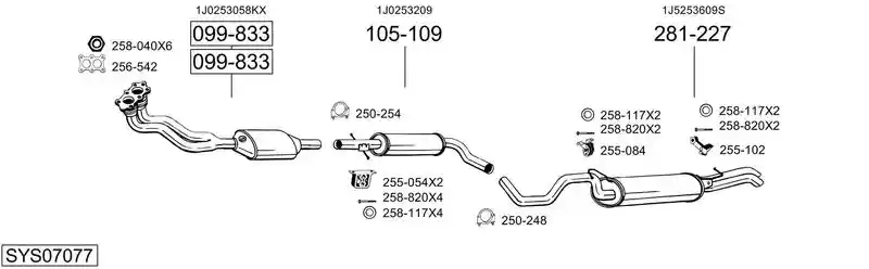BOSAL SYS07077