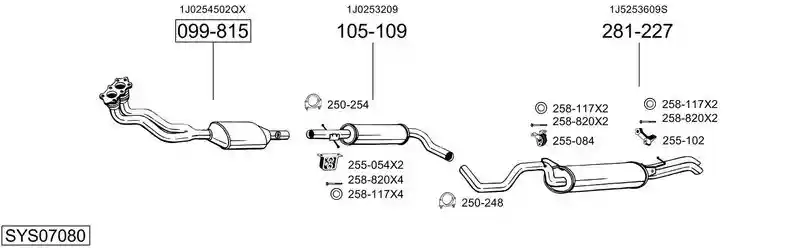 BOSAL SYS07080