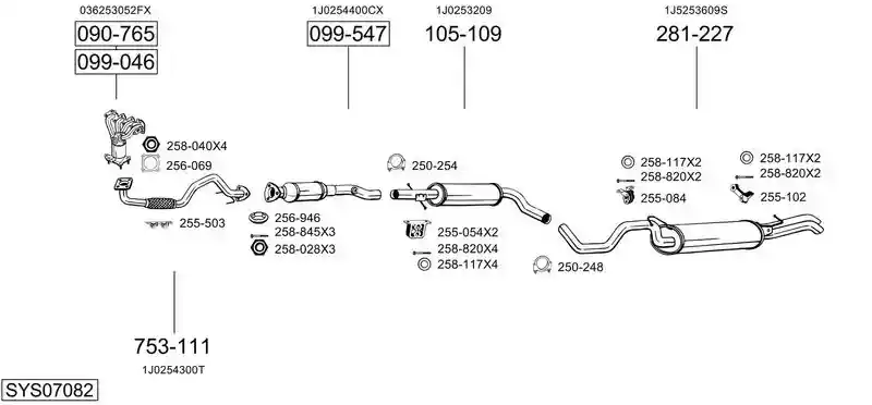 BOSAL SYS07082