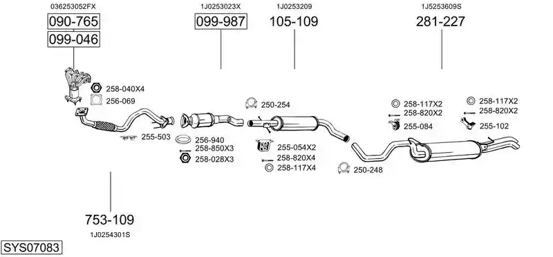 BOSAL SYS07083