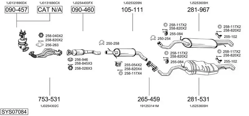 BOSAL SYS07084