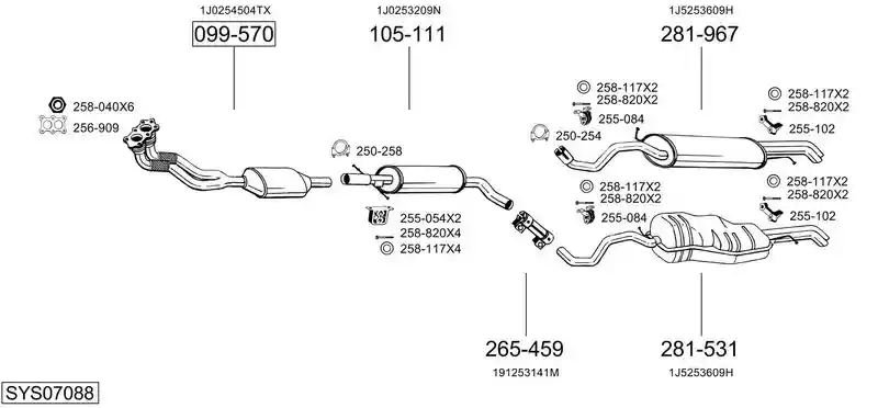 BOSAL SYS07088