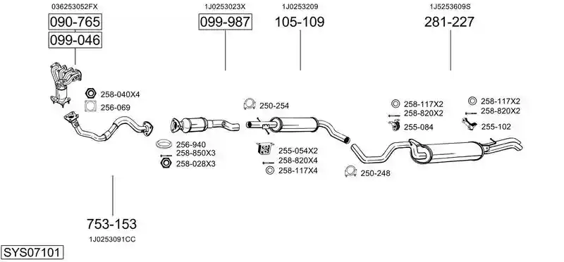 BOSAL SYS07101