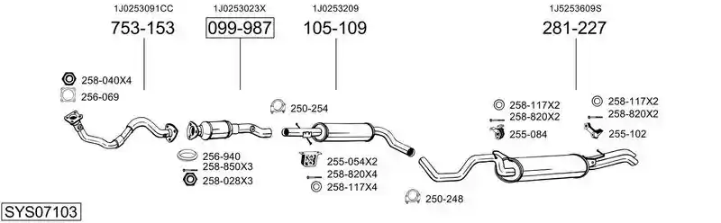 BOSAL SYS07103