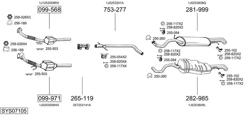 BOSAL SYS07105