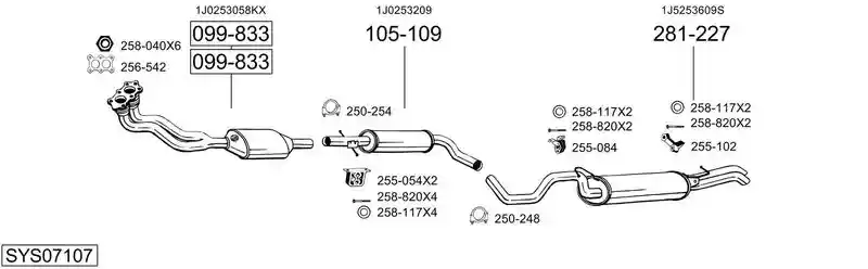 BOSAL SYS07107
