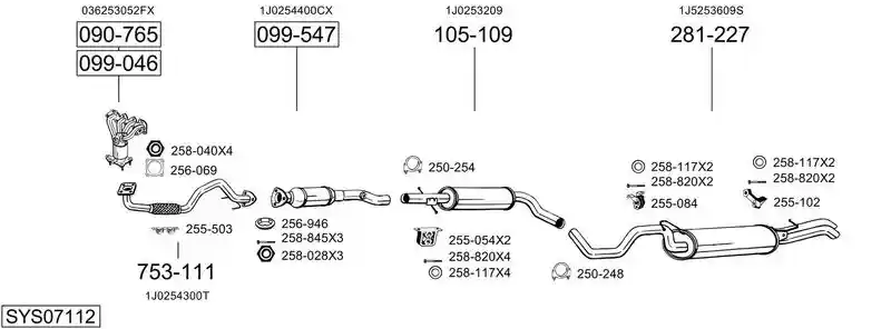 BOSAL SYS07112