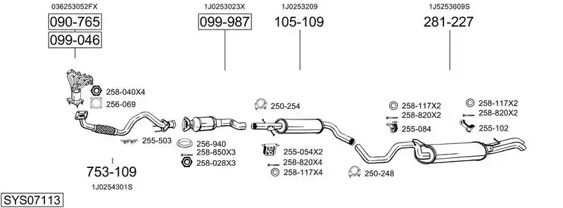 BOSAL SYS07113