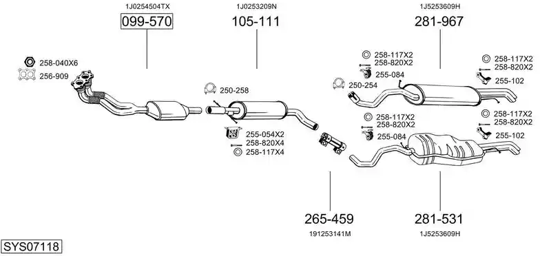 BOSAL SYS07118