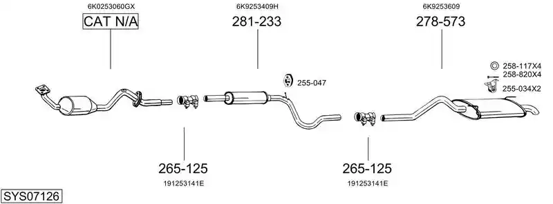 BOSAL SYS07126