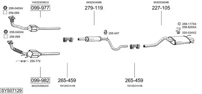 BOSAL SYS07129