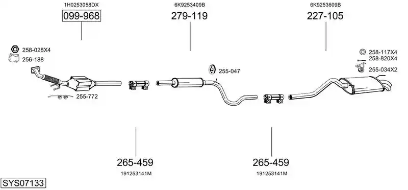 BOSAL SYS07133