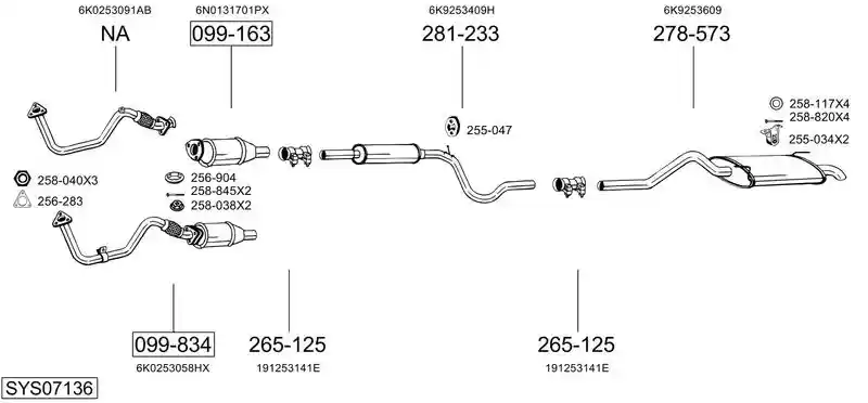 BOSAL SYS07136