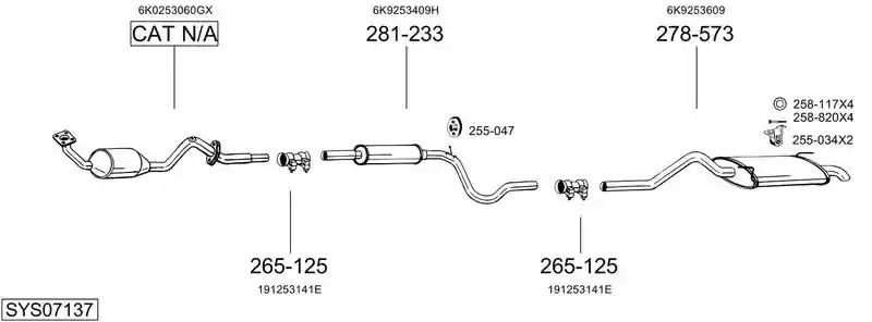 BOSAL SYS07137