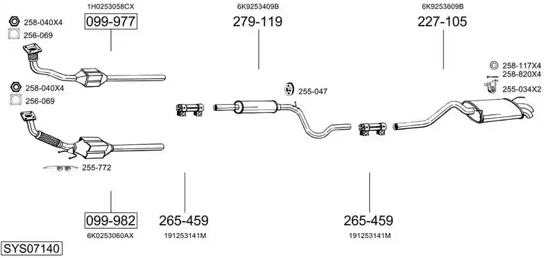 BOSAL SYS07140