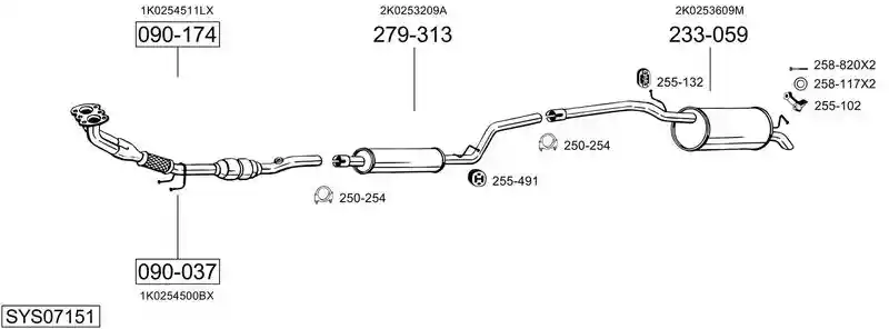BOSAL SYS07151