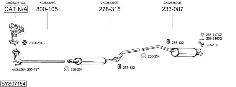 BOSAL SYS07154