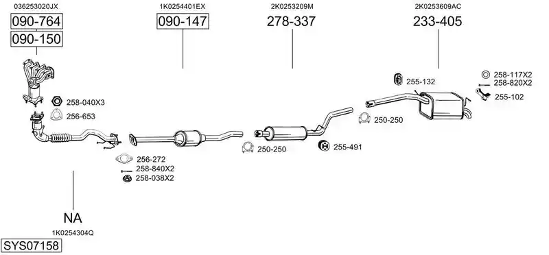 BOSAL SYS07158