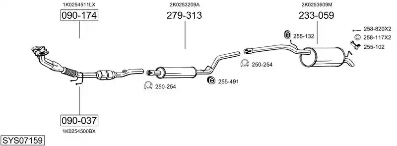 BOSAL SYS07159