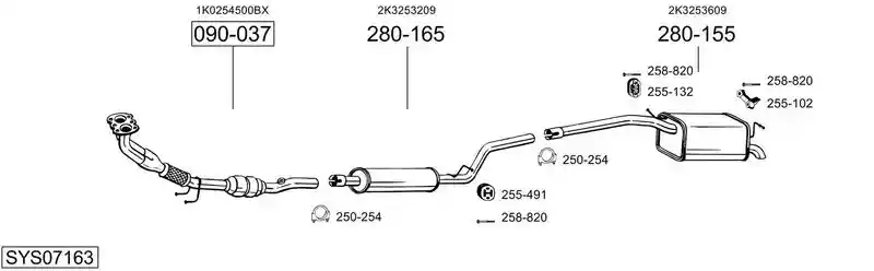 BOSAL SYS07163