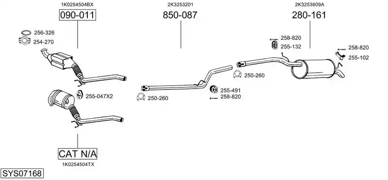 BOSAL SYS07168
