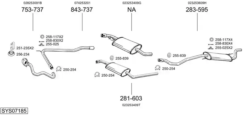 BOSAL SYS07185