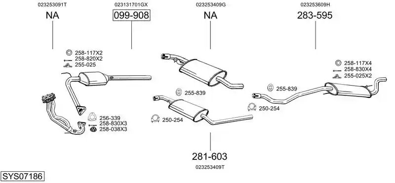 BOSAL SYS07186