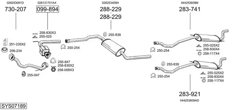 BOSAL SYS07189