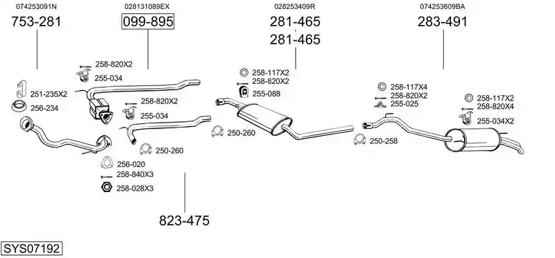 BOSAL SYS07192