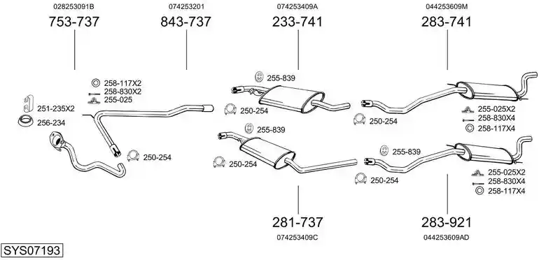 BOSAL SYS07193
