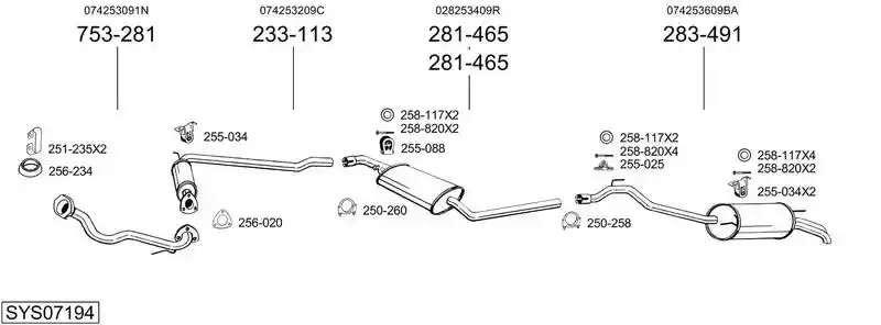BOSAL SYS07194