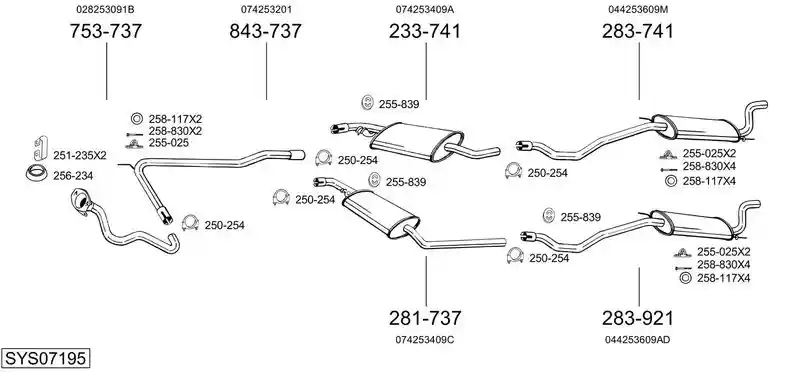 BOSAL SYS07195
