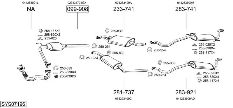 BOSAL SYS07196